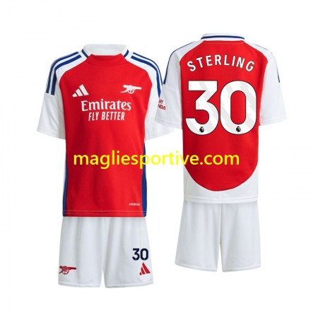 Completo Calcio Arsenal Sterling 30 Bambino Divisa Prima 2024-2025